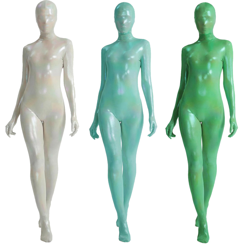 Women Shiny Gradient Zentai Bo - огляд і ціна Shapewear Bodysuit Firm
