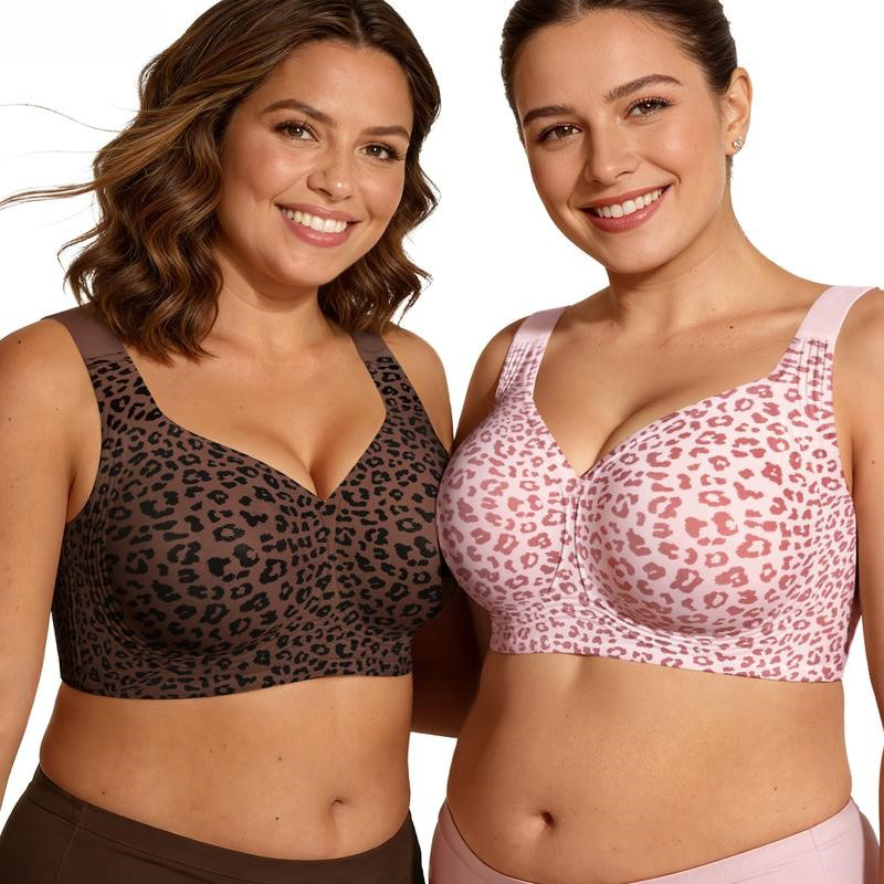 1Pcs Leopard Print Seamless Wi - огляд і ціна Bralette Wireless Soft
