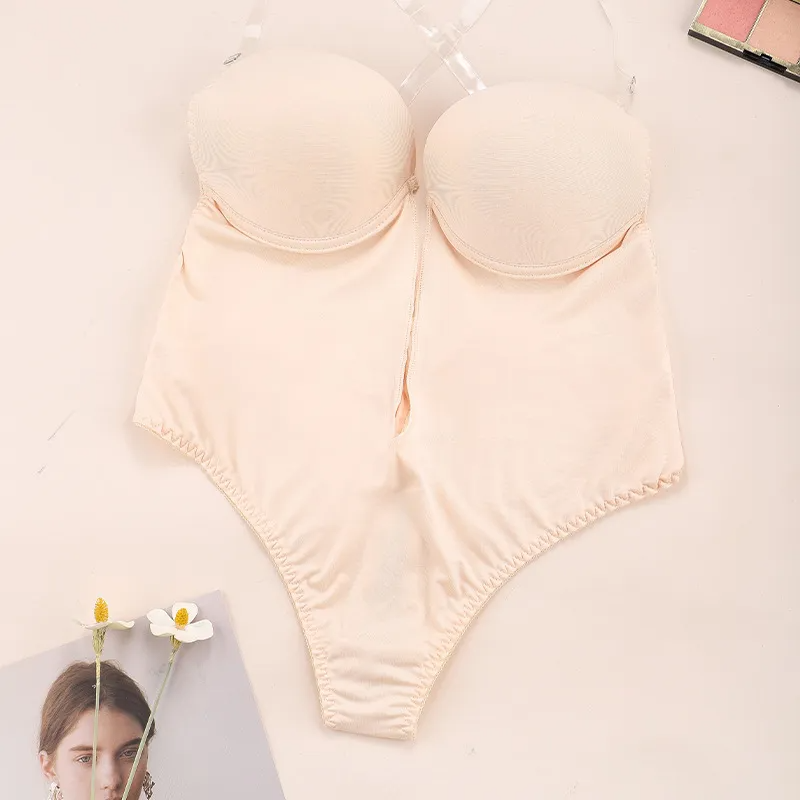 Women Body Shaper Bra Backless - огляд і ціна Shapewear Bodysuit Firm