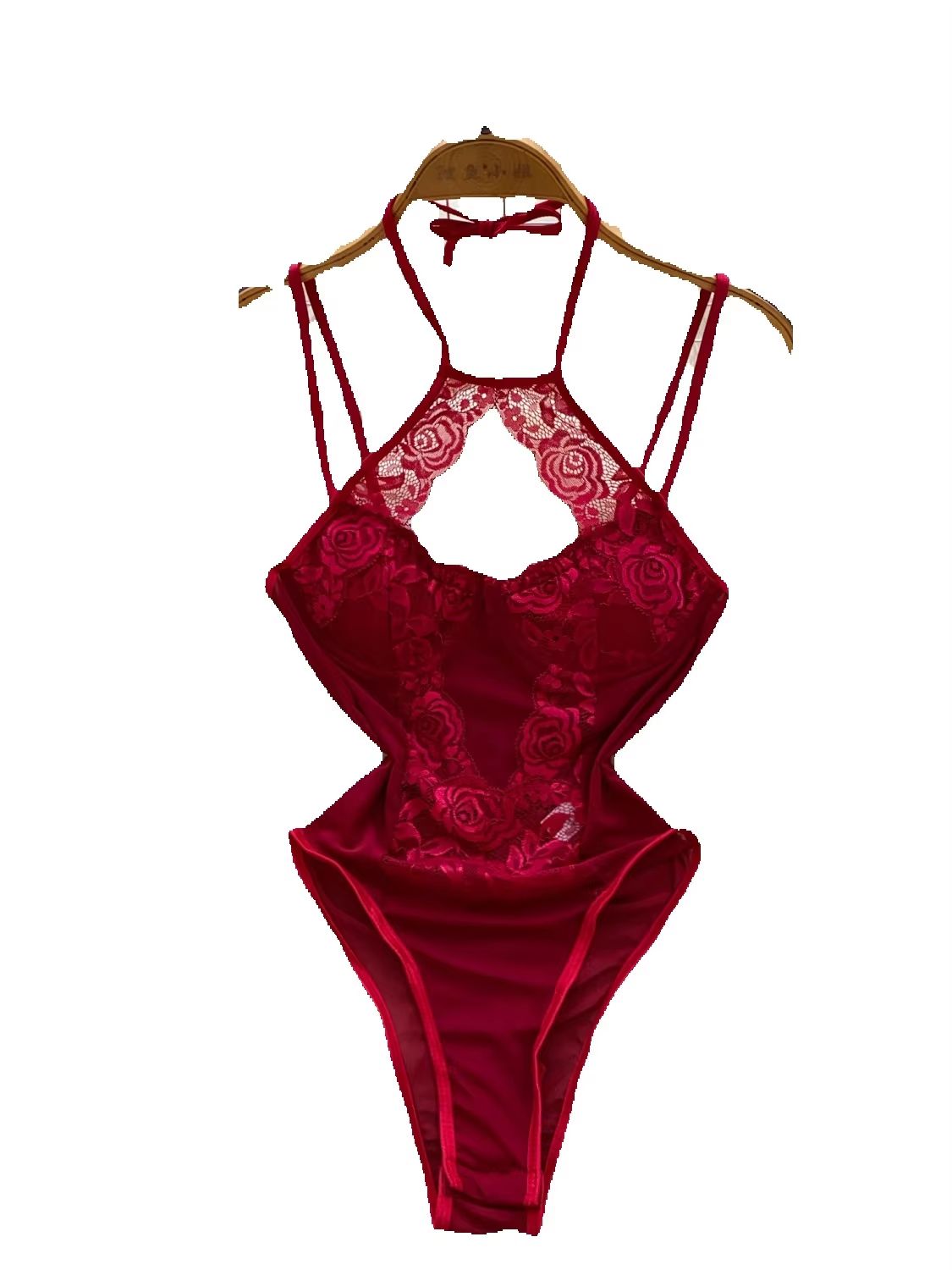 Foamlina Sexy Women Halter Lac - огляд і ціна Lace Teddy Lingerie